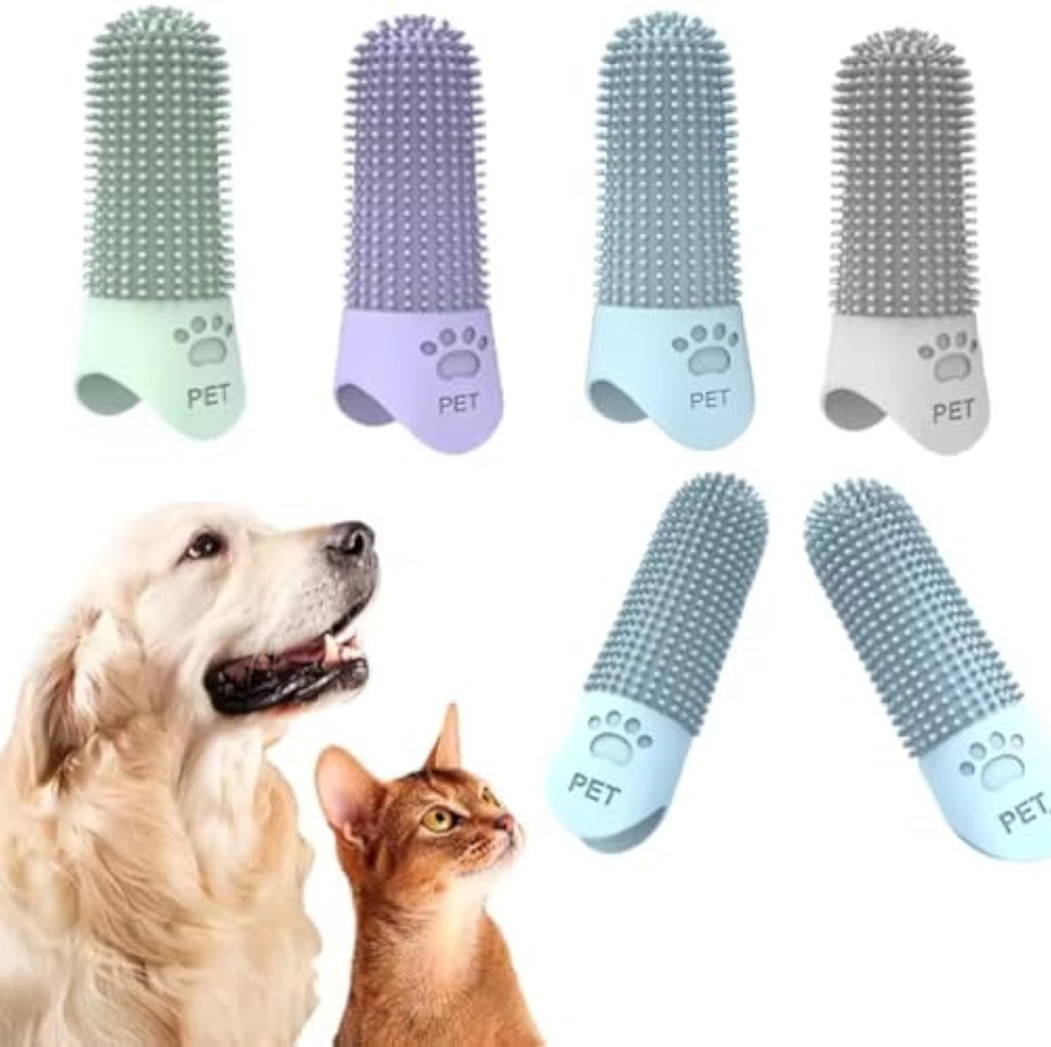 360 Angle Pet Finger Toothbrush For Small Medium, And Large Dogs  Improve Oral Health And Freshen Breath - Skye Pets