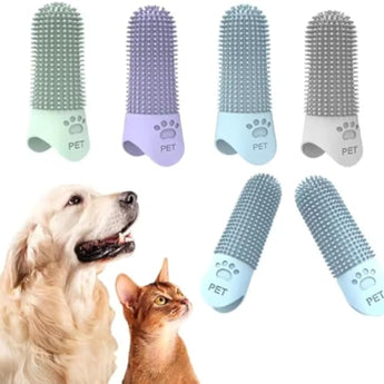 360 Angle Pet Finger Toothbrush For Small Medium, And Large Dogs  Improve Oral Health And Freshen Breath - Skye Pets