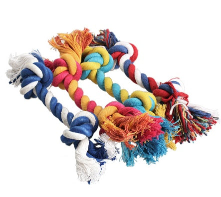 Dog Rope Knot Molar Bite-Resistant Cotton Toy - Skye Pets