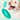 Happy labrador beside two turquoise dog dental chew balls