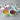 Double pet bowls in pink, blue and green with food and water - Skye Pets