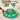 Green interactive dog puzzle slow feeder full of dry food