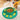 Green interactive dog puzzle slow feeder with sliding lids, top view