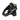 Black no-pull dog harness vest with reflective strips and padded chest panel