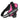Pink personalised dog harness with custom name patch and reflective side strip