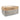 Grey two-tone personalised pet toy storage basket with tan top band