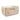 Pink personalised pet toy storage basket with linen-look top band