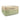 Sage green personalised pet storage basket with linen-look top band