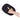 Black mesh side of the slip-on pet hair remover mitt on a hand