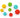 Small and large rubber feeding balls in assorted colours
