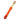 Orange and green three-sided pet toothbrush with soft tartar-removing bristles