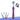 Purple three-sided pet toothbrush with inset close-up of the bristles wrapping around a tooth