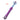 Violet three-sided dog toothbrush with non-slip handle for a secure grip